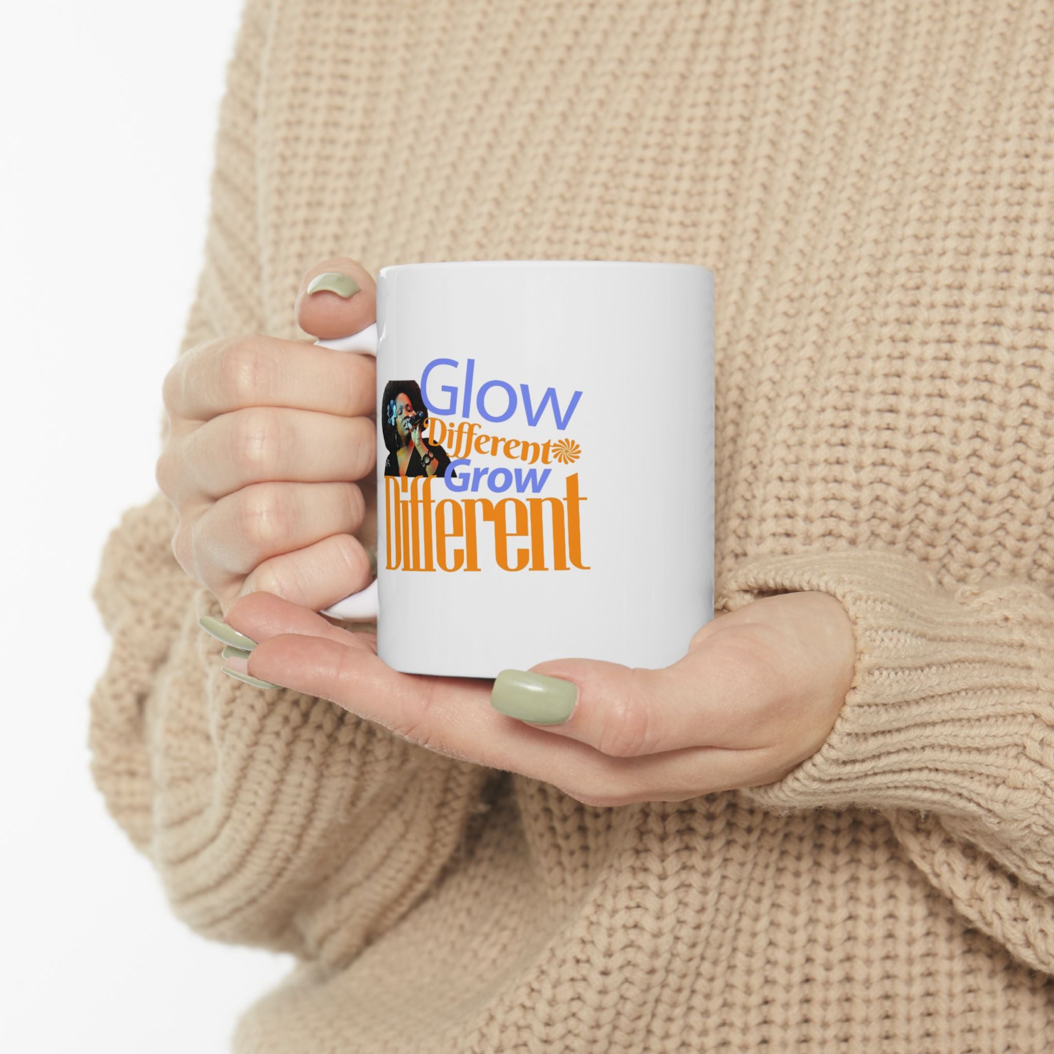 Inspirational Ceramic Mug, Afro Woman Coffee Cup, Motivational Drinkware Gift, Empowering Morning Mug, The Ameya Taylor Experience